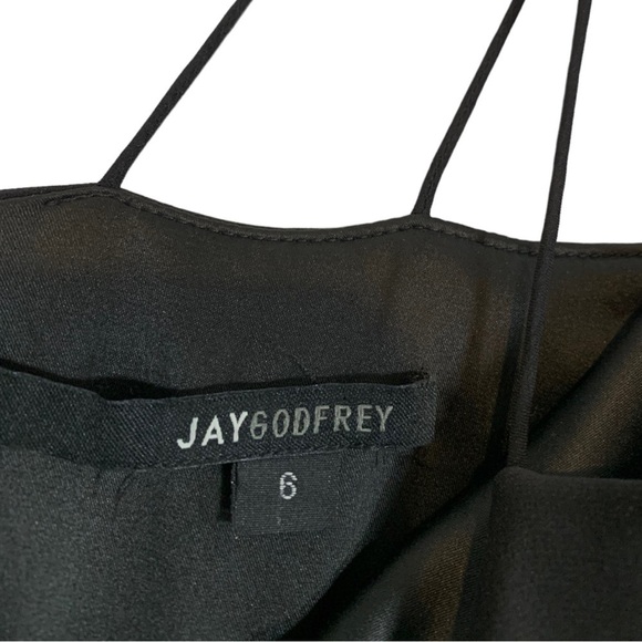 JayGodfrey Nix Off The Shoulder Wide Leg Pants Jumpsuit Size 6 - Picture 8 of 9